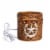 Scentsationals Home Fragrance Western Leather Emobossed Full-Size Wax Warmer with Light Bulb Perspective: back