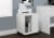 Printer Cart, Rolling File Cabinet, Mobile, Storage, Work, Laminate, White, Perspective: back