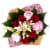 Peony & Rose Fresh Flower Bouquet Perspective: back