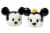 Disney Mickey Mouse & Minnie Mouse Salt & Pepper Shaker Set | Ceramic Shakers Perspective: back