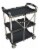 Olympia Tools Pack-n-Roll Black/Silver Collapsible Service Cart Perspective: back