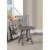 Treasure Trove Keystone Gray Wood Counter Height Swivel Barstool Perspective: back