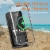 Outdoor Solar 10,000mAh Power Bank - Wireless Charging, Built-in Cables, IP65Water/Dust proof Perspective: back