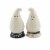 Tabletop Ghost Salt And Pepper Shakers Halloween Boo Spooky Shaker R0016 Blk/Wht Perspective: back