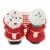 Transpac North Pole Salt And Pepper Shakers 4.00in, Christmas Mr. Mrs. Claus Perspective: back