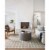 Pol-05 Slate, Ivory 2'-3  X 3'-9  Size Rug Perspective: back