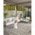 RAI-02 Pebble, Ivory 11'-6  x 15' Size Rug Perspective: back