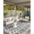 RAI-04 Ivory, Denim 5'-3  x 7'-7  Size Rug Perspective: back