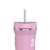 Takeya Standard Straw Tumbler - Pink Lavendar Perspective: back