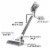 BLACK+DECKER POWERSERIES+ 16V MAX Cordless Stick Vacuum, Multi-Surface, White (BHFEA420J) Perspective: back