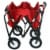 Mac Sports Collapsible Folding Outdoor Utility Wagon - Red Perspective: back