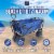 Mac Sports® Collapsible All Terrain Beach Utility Wagon - Blue / Black Perspective: back