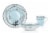 Disney Frozen 2 Anna & Elsa Ceramic Dining Set Collection | 16-Piece Dinner Set Perspective: back