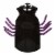 Simply Dog Extra Small-Small Black and Purple Spider Pet Costume Perspective: back