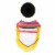 Simply Dog Medium-Large Poncho & Sombrero Pet Costume Perspective: back