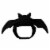 Simply Dog Medium-Large Black Bat Pet Costume Hat Perspective: back