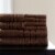 Lavish Home 8 Piece 100% Cotton Plush Bath Towel Set Choc Perspective: back