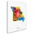 Michael Tompsett 'Missouri Map' Canvas Wall Art 35 x 47 Inches Perspective: back