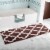 Lavish Home 67-0029-C 24 x 60 in. 100 Percent Cotton Trellis Bathroom Mat - Chocolate Perspective: back