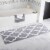 Lavish Home 67-0029-S 24 x 60 in. 100 Percent Cotton Trellis Bathroom Mat - Silver Perspective: back