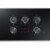 Samsung NZ36K6430RS 36 inch Stainless 5 Burner Electric Cooktop Perspective: back