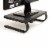 Mind Reader Ventilated Metal Monitor Stand with Keyboard Storage Perspective: back