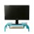 Mind Reader Metal Mesh Monitor Stand and Desk Organizer with Drawer - Turquoise Perspective: back