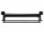 Mind Reader Wall Mounted Towel Rack - Black Perspective: back