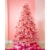 Treetopia Pretty in Pink 6 Foot Artificial Unlit Christmas Holiday Tree w/ Stand Perspective: back