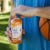 Electrolit Premium Hydration Orange Sports Drink Bottle Perspective: back