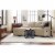 Serta Copenhagen Reclining Sectional Sofa with Left Storage Chaise Beige Perspective: back