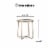 Elle Decor Mirabelle Outdoor Side Table in French Gold Perspective: back