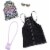 Barbie Black Denim Jumper and Animal Print Top Plus Accessories Perspective: back