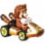 Mattel® Hot Wheels® Mario Kart™ Tanooki Mario Standard Kart Toy Vehicle Perspective: back