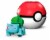 Mega Construx™ Evergreen Pokeball Figure - Bulbasaur Perspective: back