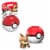 Mega Construx™ Evergreen Pokeball Figure - Eevee Perspective: back