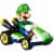 Mattel® Hot Wheels® Mario Kart™ Luigi Standard Kart Toy Vehicle Perspective: back