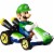 Mattel® Hot Wheels® Mario Kart™ Luigi Standard Kart Toy Vehicle Perspective: back