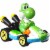Mattel® Hot Wheels® Mario Kart™ Yoshi Standard Kart Toy Vehicle Perspective: back
