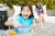 Barbie® Skipper® Babysitters Inc.™ Playset w/ Skipper® Doll, Toddler Doll, Swimsuit, Kiddie Pool Perspective: back