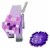 Mattel Minecraft Biome Builds Dyed Cat Figure Perspective: back