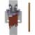 Minecraft Dungeons 3.25-in Collectible Geomancer Battle Figure and Accessories Perspective: back