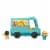 Fisher-Price Little People Serve It Up Food Truck, Push-Along Musical Toy Vehicle w/ Figures Perspective: back