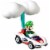 Mattel Hot Wheels® Mario Kart Luigi P-Wing + Cloud Glider Figure Perspective: back