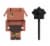 Mattel Minecraft Legends Piglin Runt Figure Perspective: back