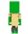 Mattel Minecraft Legends Badger Zombie Figure Perspective: back