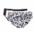 Dip Invisible Line Bikini Women's Large - Black/Pink/Marble Print Perspective: back