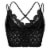 DIP Crochet Lace Bralette - Black Perspective: back