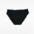 Dip Cotton Stretch Lace Waistband Bikini Underwear - Black Perspective: back