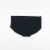 Dip Cotton Stretch Lace Waistband Boyshort Underwear - Black Perspective: back
